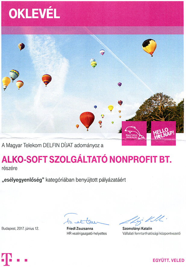 Telekom Delfin díj 2017